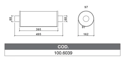 ASSO 100.6039 Medienschalldämpfer