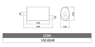 ASSO 100.6048 Medienschalldämpfer