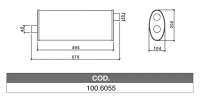 ASSO 100.6055 Medienschalldämpfer
