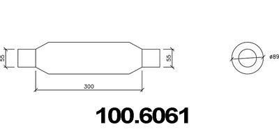 ASSO 100.6061 Medienschalldämpfer