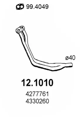 Auspuffrohr Fiat 128 Coupe · Fiat 128 · Zastava 101