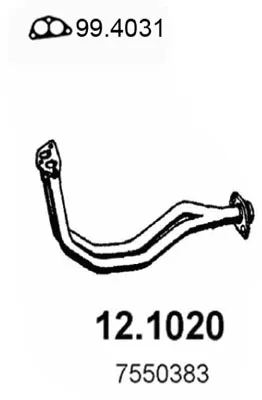 Auspuffrohr Fiat PANDA