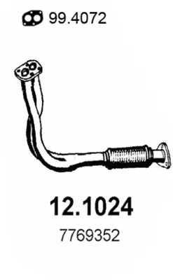 Auspuffrohr Fiat TEMPRA · Fiat TEMPRA S.W. · Fiat TIPO