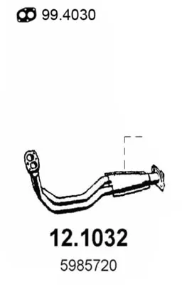 Auspuffrohr Fiat UNO