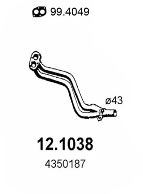 Auspuffrohr Fiat 131 · Fiat 131 Familiare/Panorama