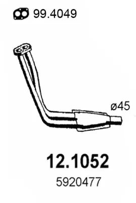 Auspuffrohr Fiat RITMO