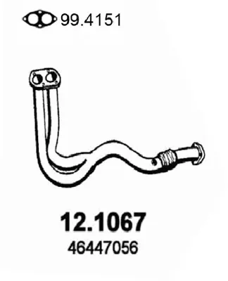 Auspuffrohr Fiat BRAVA · Fiat BRAVO I · Fiat MAREA