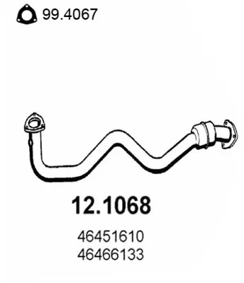 Auspuffrohr Fiat BRAVA · Fiat BRAVO I · Fiat MAREA