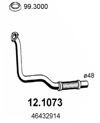 Auspuffrohr Fiat BRAVA · Fiat BRAVO I