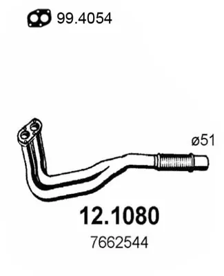 Auspuffrohr Fiat TEMPRA · Fiat TEMPRA S.W. · Fiat TIPO