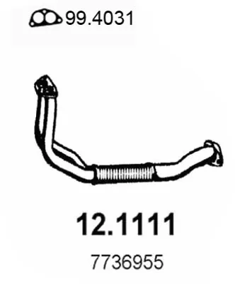 Auspuffrohr Fiat PUNTO