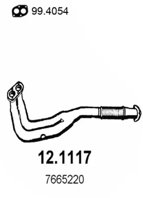Auspuffrohr Fiat TEMPRA · Fiat TEMPRA S.W. · Fiat TIPO