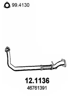 Auspuffrohr Fiat BRAVA · Fiat BRAVO I · Fiat MAREA