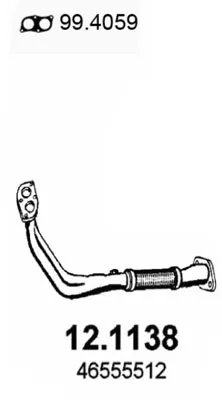 Auspuffrohr Fiat PUNTO