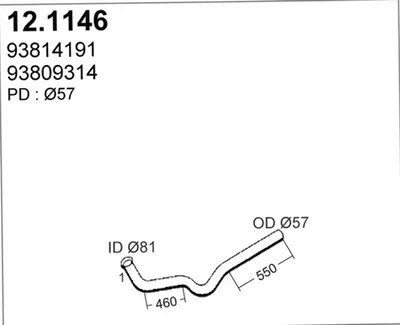 Auspuffrohr Iveco DAILY I Van · Iveco DAILY I Plattform/Kassis · Iveco DAILY II Plattform/Kassis
