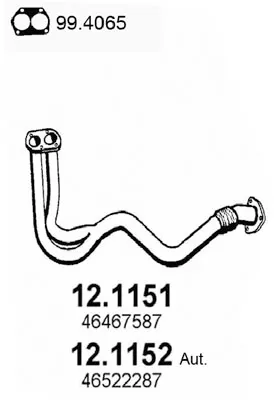 Auspuffrohr Fiat BRAVA · Fiat BRAVO I · Fiat MAREA