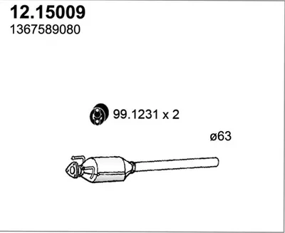 Auspuffrohr Fiat CINQUECENTO