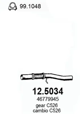 Auspuffrohr Fiat SEICENTO / 600 · Fiat SEICENTO / 600 Hatchback Van