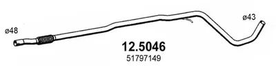 Auspuffrohr Fiat PANDA · Fiat 500 · Fiat PANDA Hatchback Van