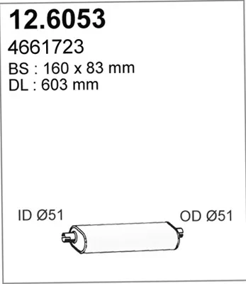 ASSO 12.6053 Medienschalldämpfer