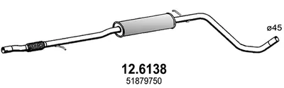 Zentrum Schalldämpfer Fiat 500 · Fiat 500 C