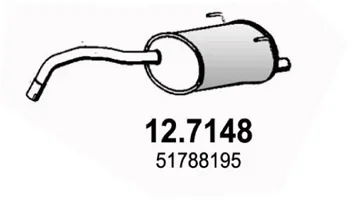 Rückschalldämpfer Fiat PANDA