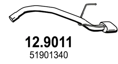 Auspuffrohr Fiat 500