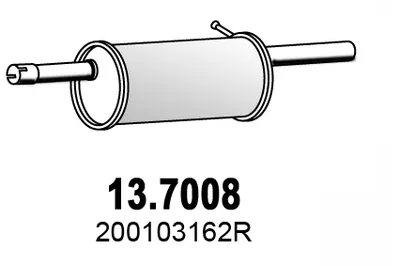 Hinterschalldämpfer Renault LOGAN I · Dacia LOGAN