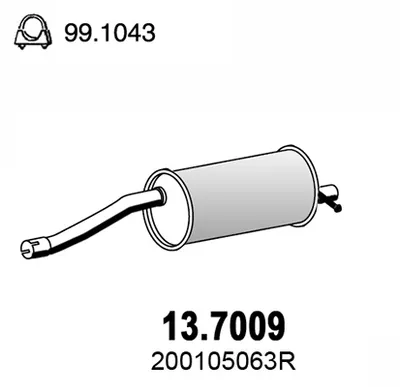 Schalldämpfer Dacia SANDERO