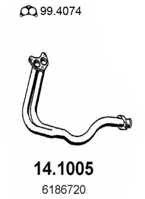 Auspuffrohr Ford FIESTA III