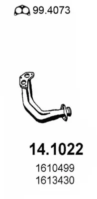 Auspuffrohr Ford ESCORT III