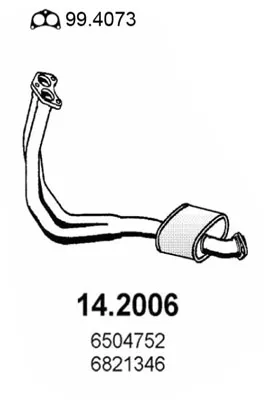 Frontschalldämpfer Ford ESCORT V · Ford ESCORT V Turnier · Ford ORION III