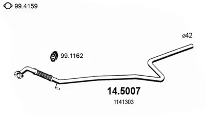 Auspuffrohr Ford FIESTA V · Ford FUSION · Ford FIESTA V Van