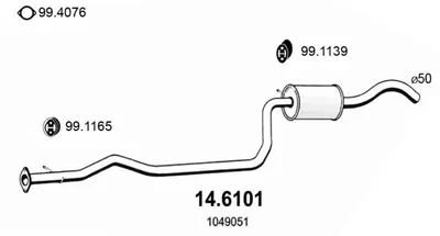 Zentrum Schalldämpfer Ford Fiesta IV · Ford PUMA · Ford Fiesta V