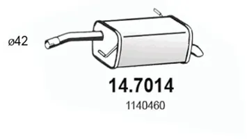 Hinterschalldämpfer Ford Fiesta V · Ford Fiesta V Van · Mazda 2