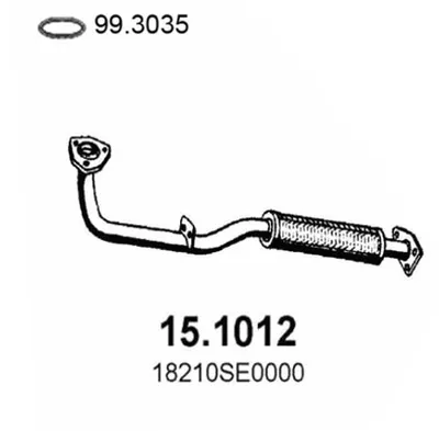 Auspuffrohr Honda ACCORD III · Honda ACCORD III Aerodeck