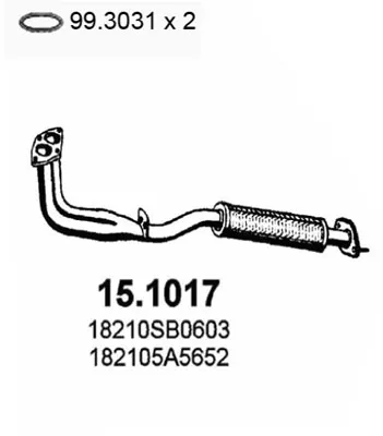 Auspuffrohr Honda PRELUDE II