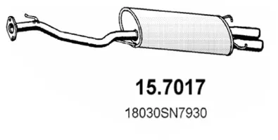 Hinterer Schalldämpfer Honda ACCORD IV · Honda ACCORD IV Coupe · Honda ACCORD V