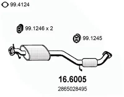 Schalldämpfer Hyundai LANTRA I