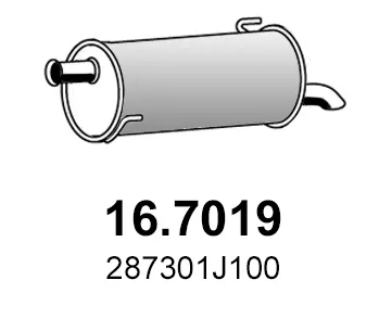 Hinterer Schalldämpfer Hyundai i20 I