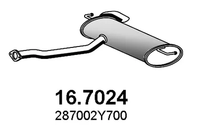 Hinterer Schalldämpfer Hyundai ix35 · Hyundai ix35 Van
