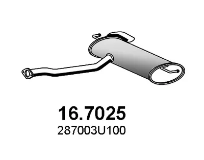 Hinterer Schalldämpfer Hyundai ix35 · Hyundai ix35 Van