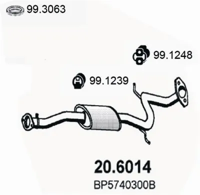 Zentrum Schalldämpfer Mazda 323 C V · Mazda 323 F V