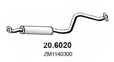 Zentrum Schalldämpfer Mazda 323 S VI Saloon · Mazda 323 F VI Hatchback