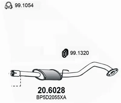 Zentrum Schalldämpfer Mazda MX-5 II