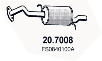 Hinterer Schalldämpfer Mazda MX-6 · Mazda 626 IV · Mazda 626 IV Hatchback