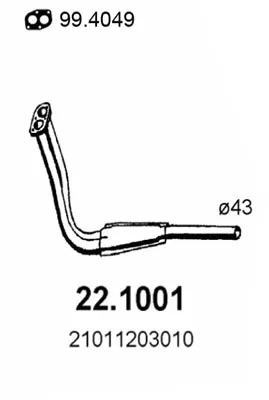 Abgasleitung Lada 1200-1500 Kombi · Lada 1200-1600 · Lada NOVA