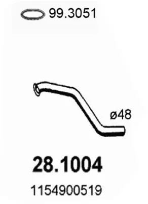 Auspuffrohr Mercedes-Benz 5,8