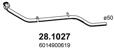 Auspuffrohr Mercedes-Benz T1 Bus · Mercedes-Benz T1 Van · Mercedes-Benz T1 Plattform/Chassis