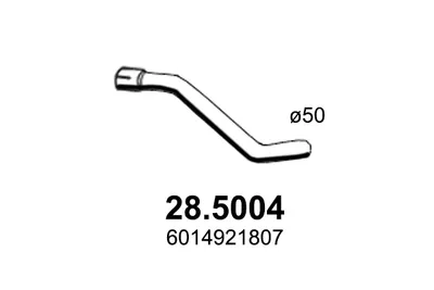 Auspuffrohr Mercedes-Benz T1 Bus · Mercedes-Benz T1 Van · Mercedes-Benz T1 Plattform/Chassis